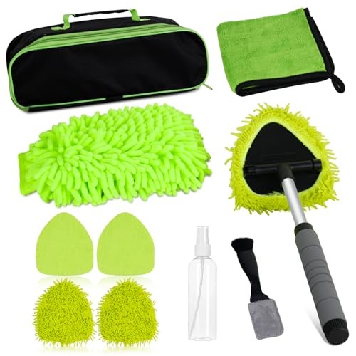8PCS Windshield Cleaner Tool, Car Windshield Cleaner Tool with Extendable