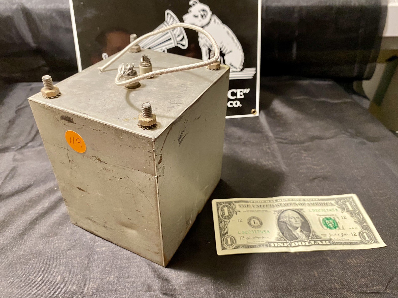 Original antique audiophile transformer made in USA #0119