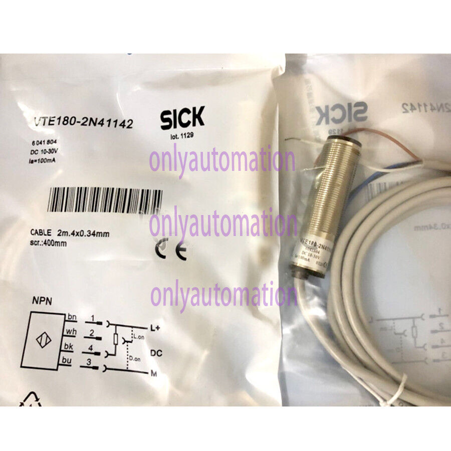 SICK VTE180-2N41142 Cylindrical Photoelectric Sensors,NPN, New 1x