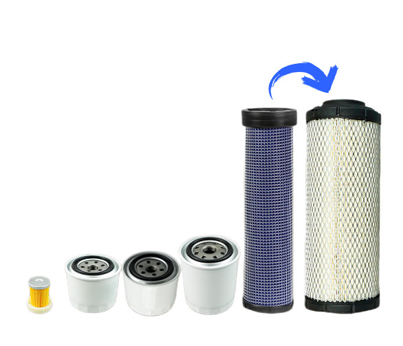 Filter Kit for Kubota L Series Tractor, Oil Fuel Hydraulic, Replace HH164-32430
