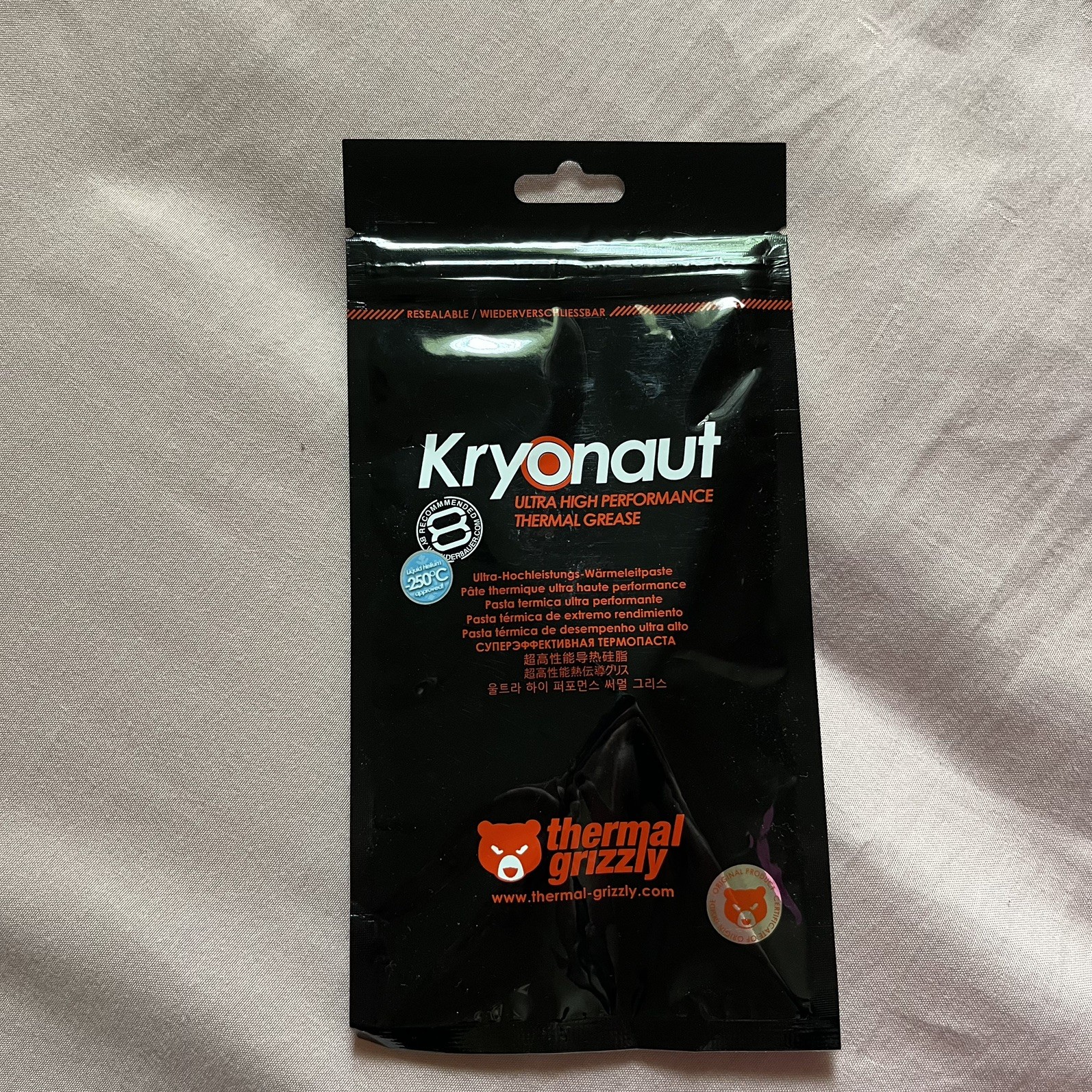 Thermal Grizzly Kryonaut High Performance Thermal Compound 1 gram