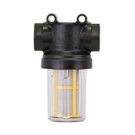 Banjo Lstm050-80C T-Line Strainer, 1/2", 177 Microns, Poly