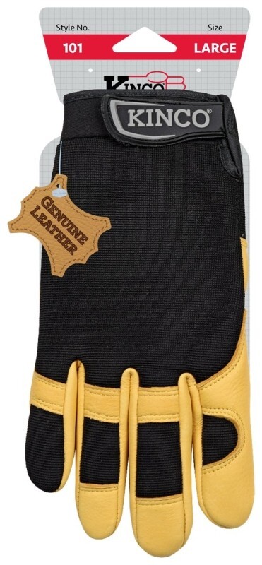 NEW Kinco 101-M Lined Premium Grain Deerskin & Synthetic Hybrid Gloves Medium