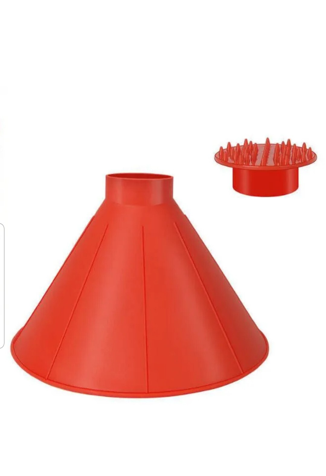2 in 1 Car Windshield Magic Ice Scraper Tool Cone Shaped And Funnel. 3pc 