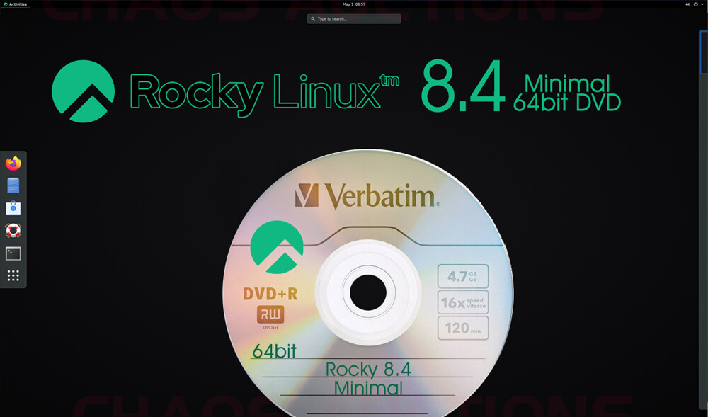 Rocky Linux 8.4 Linux Minimal Install 64bit DVD