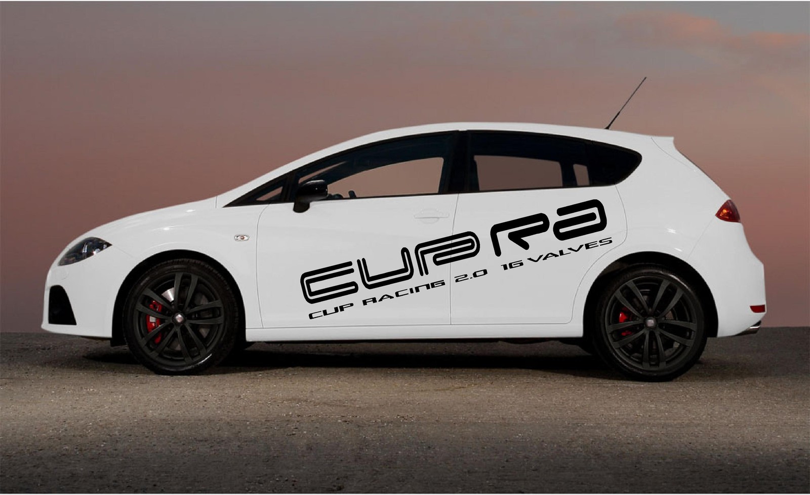CUPRA CUP RACING X 2 - STICKER DECAL - LARGE