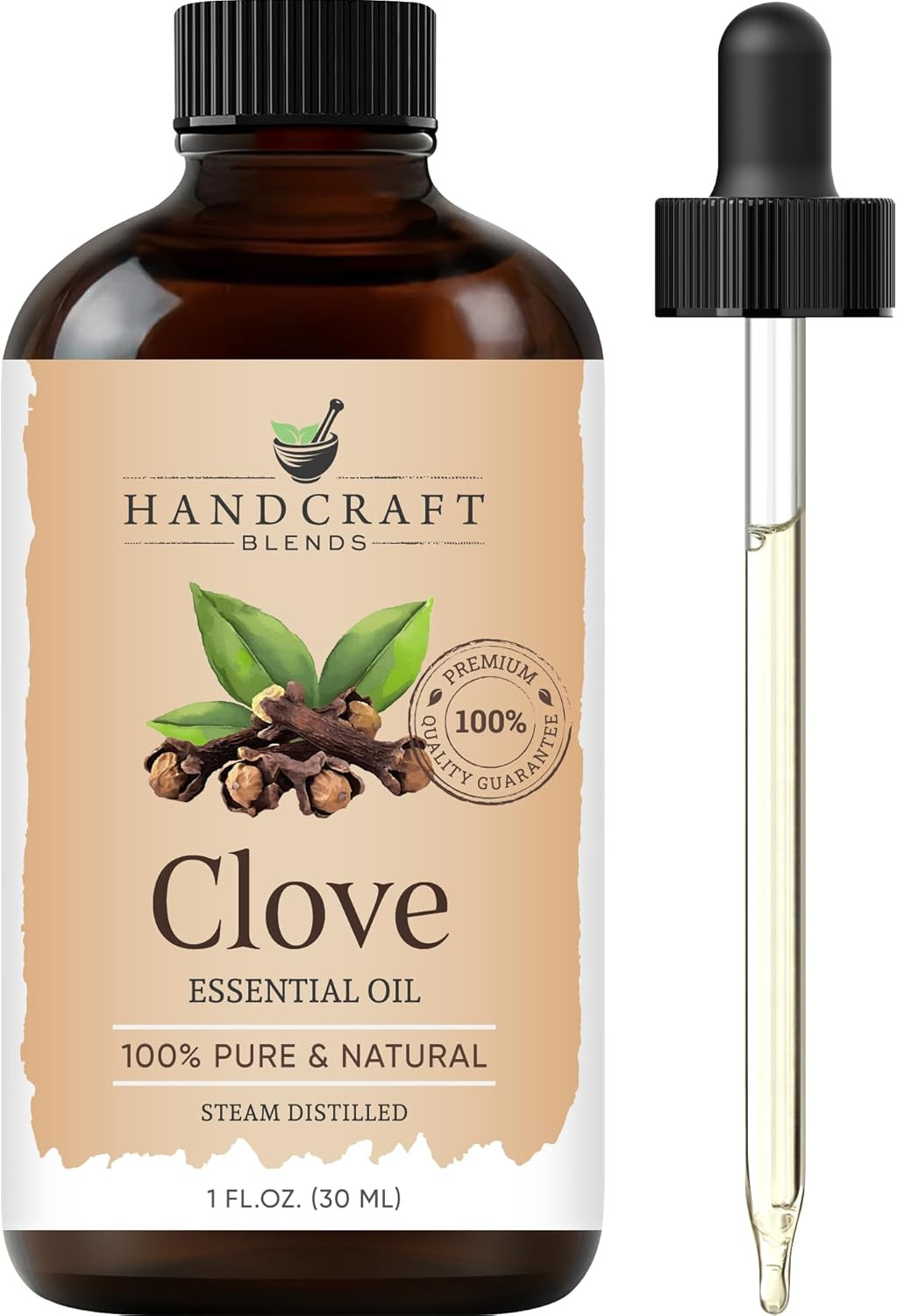 Clove Essential Oil – 1 Fl Oz – 100% Pure and Natural – Premium Grade Essential