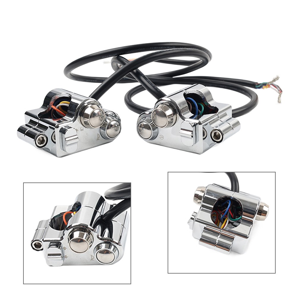 Motorycle CNC 1" 25mm Handlebar Switch Controls Housing For Harley Universal