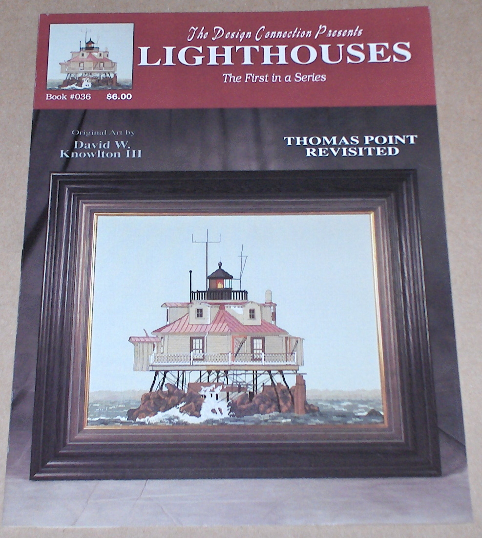 "Thomas Point Revisited" Maryland Lighthouse Cross Stitch Pattern