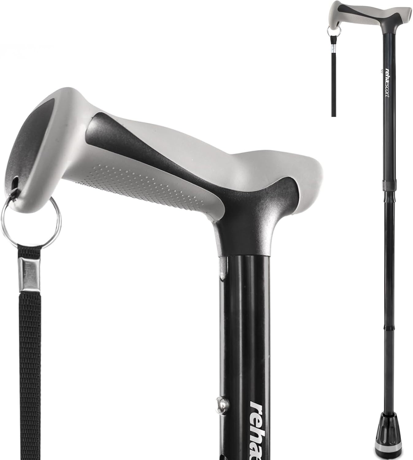 Walking Cane, Folding, Adjustable, Lightweight, Walking Canes for Men & Women