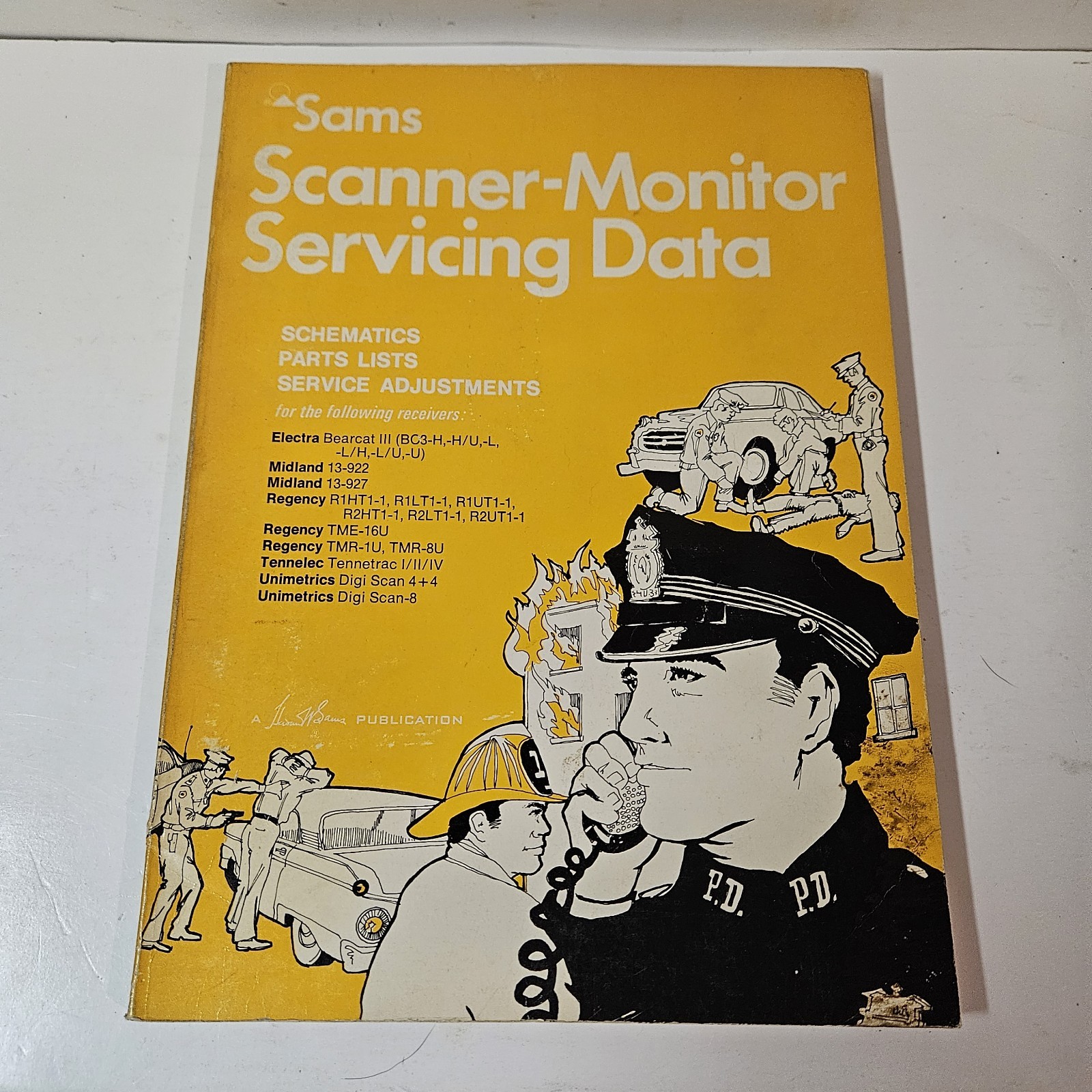 Vtg 1975 Sams Scanner Monitor Servicing Data Schematic Parts List Service