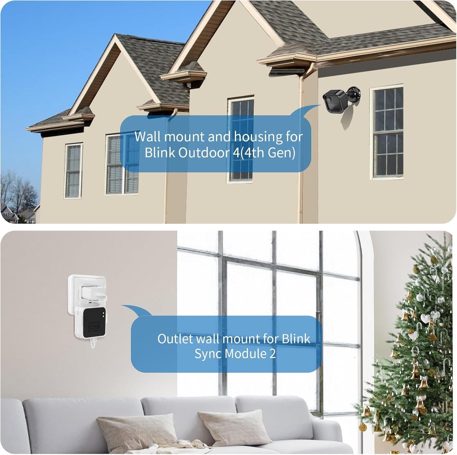 6 Pack All New Blink Outdoor & Indoor Wireless Home Security Camera System Mount
