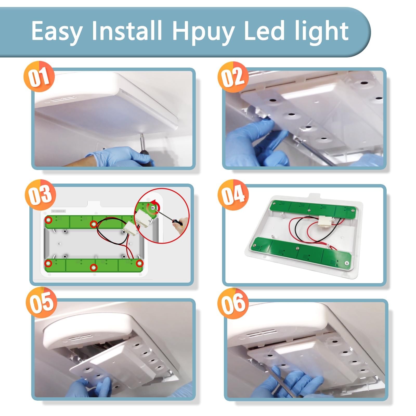 Whirlpool Refrigerator LED Light Replacement Compatible with WRX735SDHZ