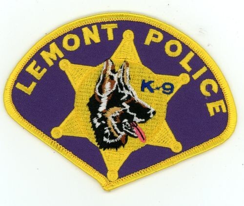ILLINOIS IL LEMONT POLICE K-9 NICE SHOULDER PATCH SHERIFF