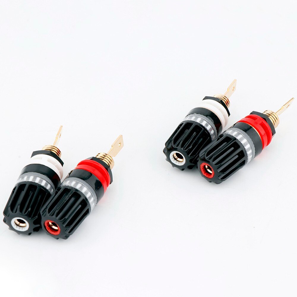 4PCS/Set Binding Post Audiophile Amplifier Speaker Terminal Cable Connector Plug