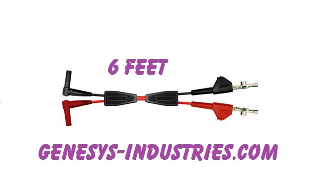 TEST LEADS FOR JDSU ACTERNA HST3000 RED BLACK HST-3001-RX-6 ALLIGATOR CLIP