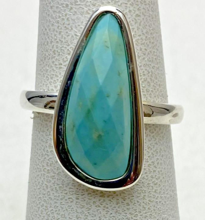 Kit Heath Turquoise Pebble Stone Ring Sterling Silver Size 6 NWT 4.3g