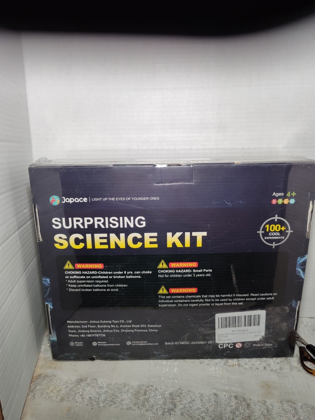 Japace Surprising Science Kit 100+ Cool Experiments New STEM 4+