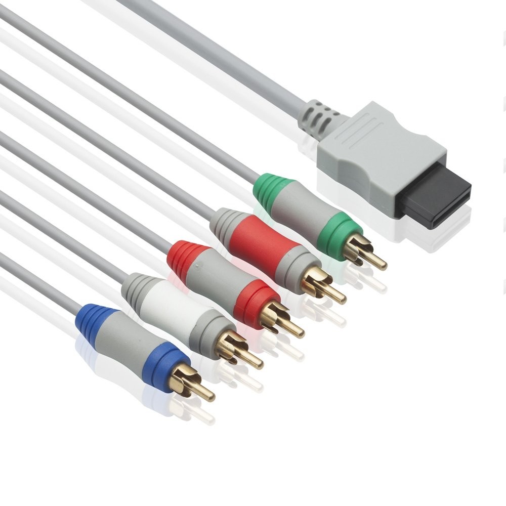 6 Feet Wii Component Audio Video Cable HDAV Component HD AV Cable to HDTV/EDTV 5