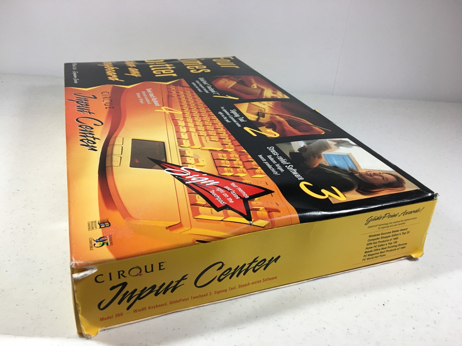 Cirque Input Center Model 360 Computer Keyboard Vintage New in Open Box