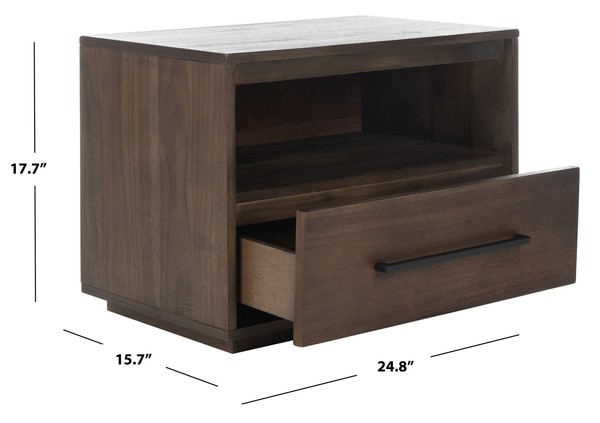 Safavieh POESY 1 DRAWER NIGHTSTAND, Reduced Price 2172761261 SFV7200A