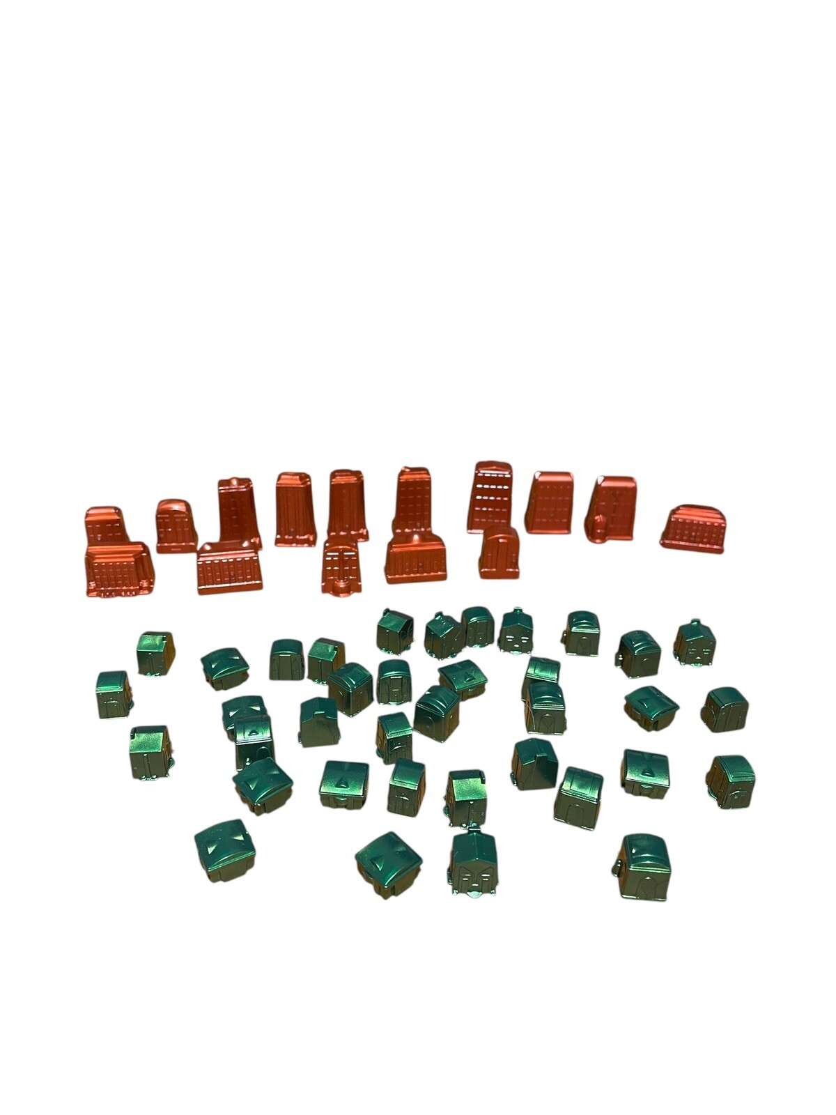 52 Pc Replacement Pieces Houses Hotels MONOPOLY 70th Anniversary Edition