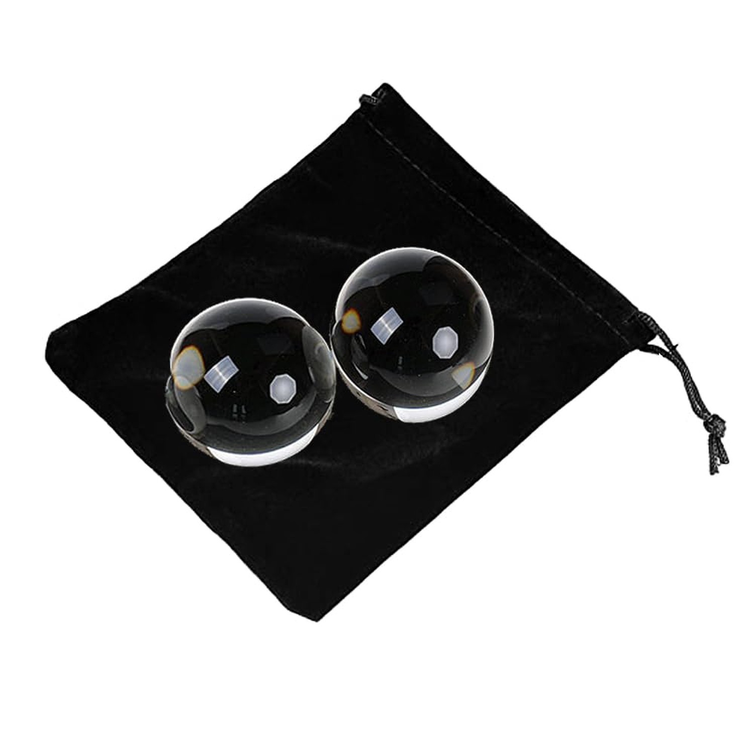 DSJUGGLING 2 Pack 2.559" Clear Acrylic Contact Juggling Ball for Beginners - ...