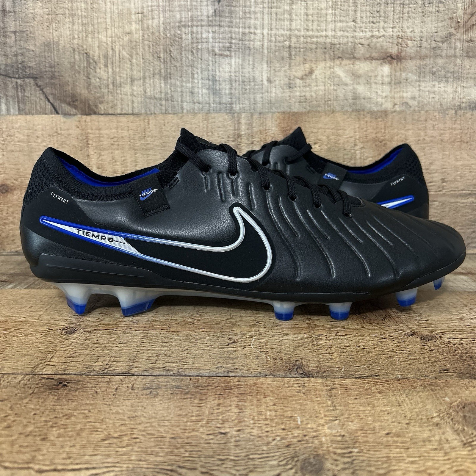 Nike Tiempo Legend 10 Elite FG Soccer Cleats Mens Size 13 Black Blue DV4328-010