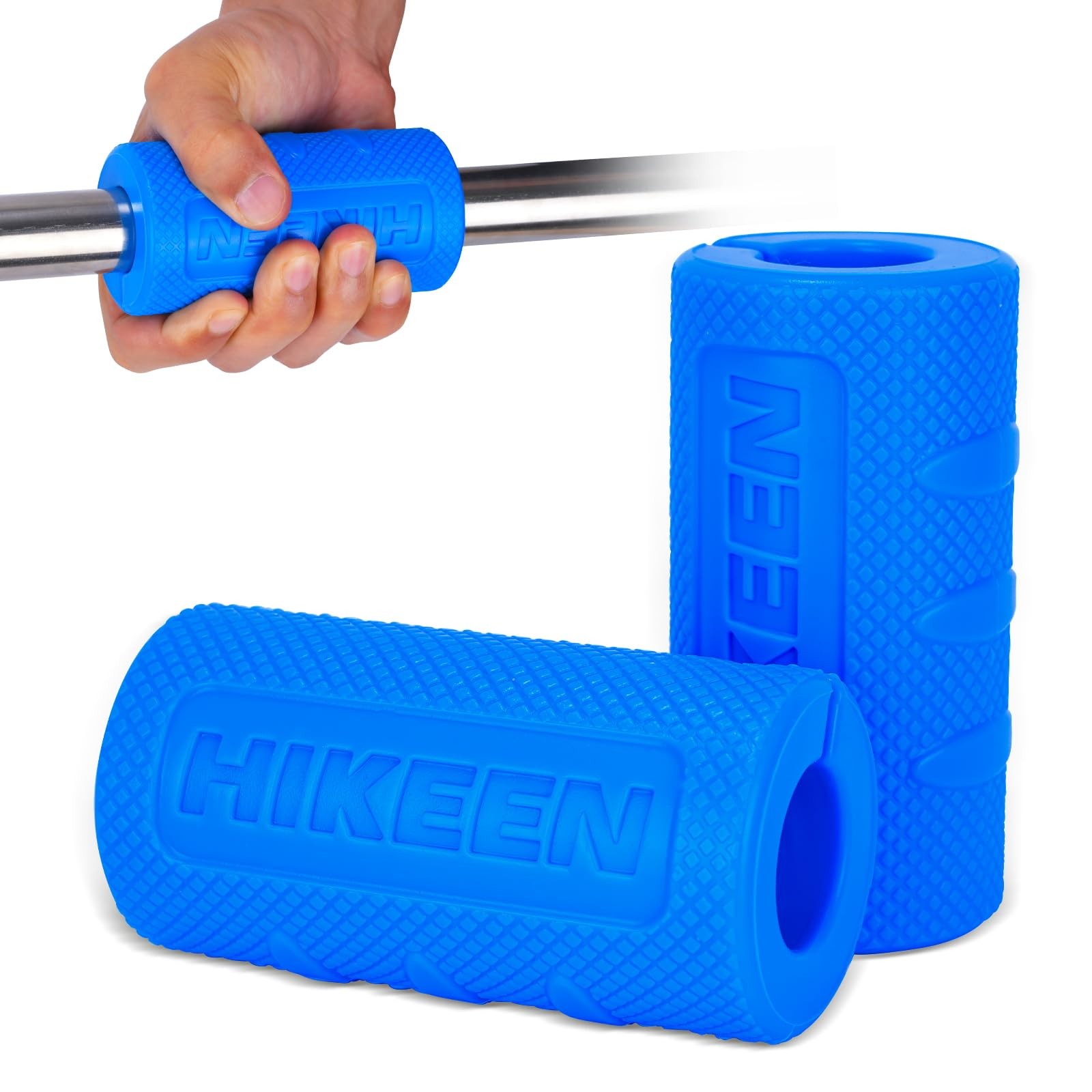 Thick Bar Dumbbell Grips, NonSlip Rubber for Weight Lifting & Muscle Building