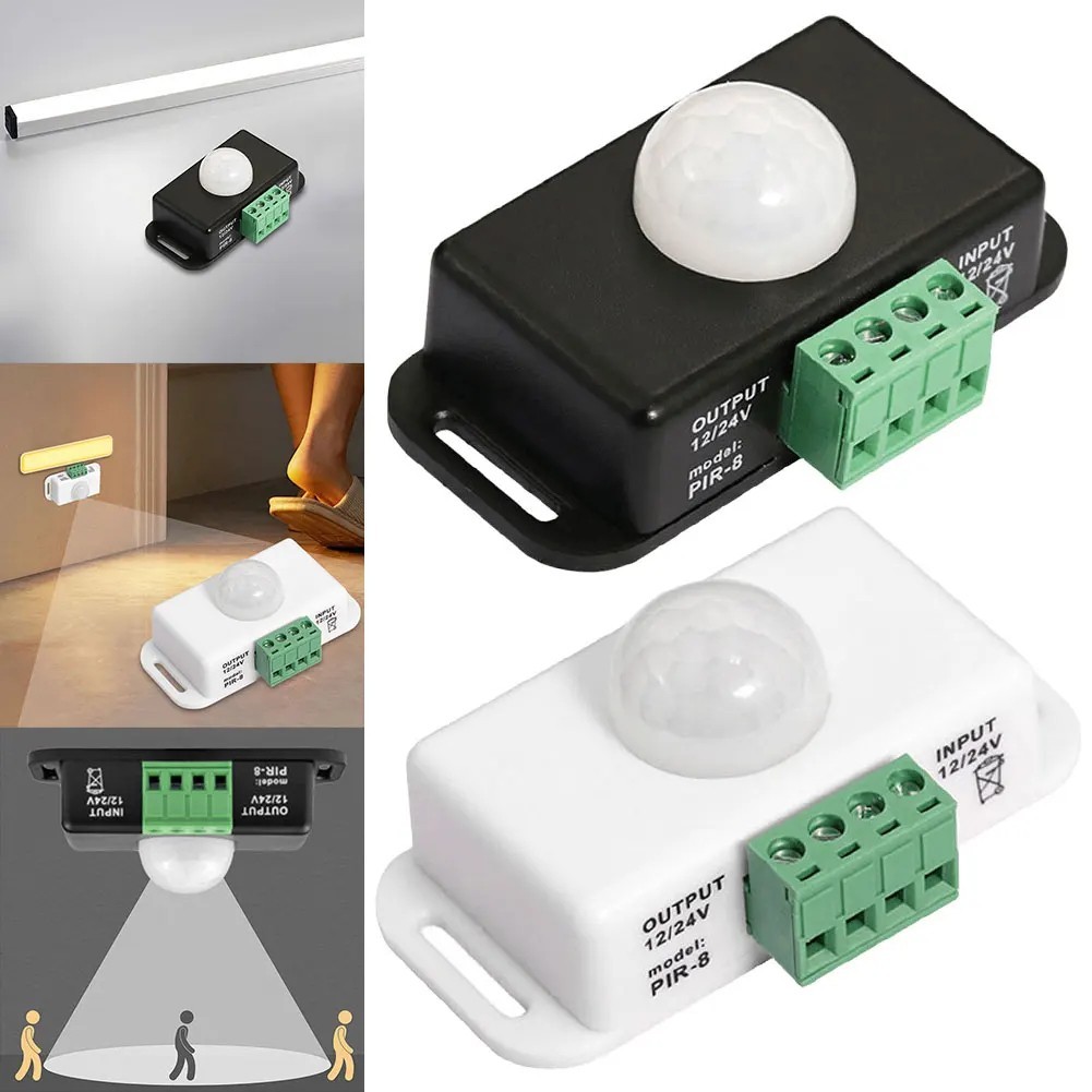 DC 12V 24V 6A Infrared PIR Motion Sensor Detector Switch Automatic Infrared PIR