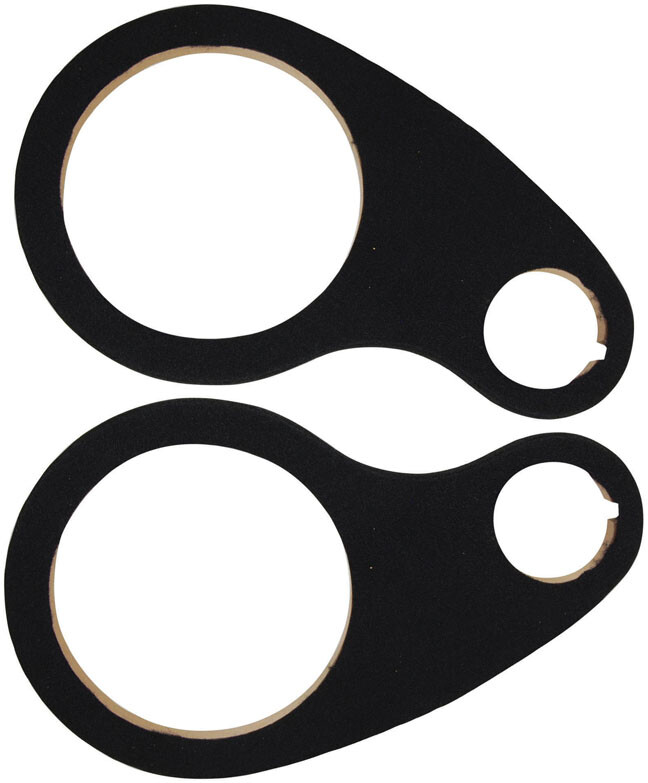 Pipeman'S Carpeted 8" Wood Ring With (1) 2-7/8" Tweeter Opening  Sold In Pairs