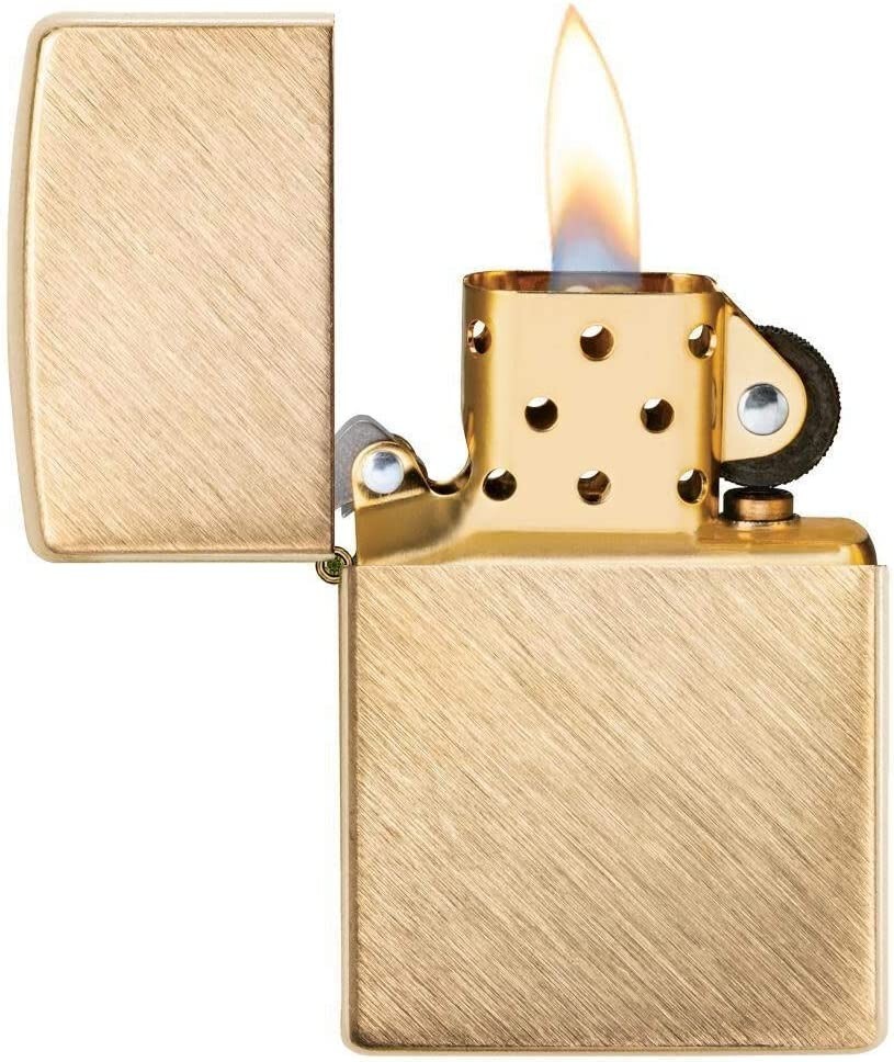 Zippo Herringbone Sweep Brass 29830