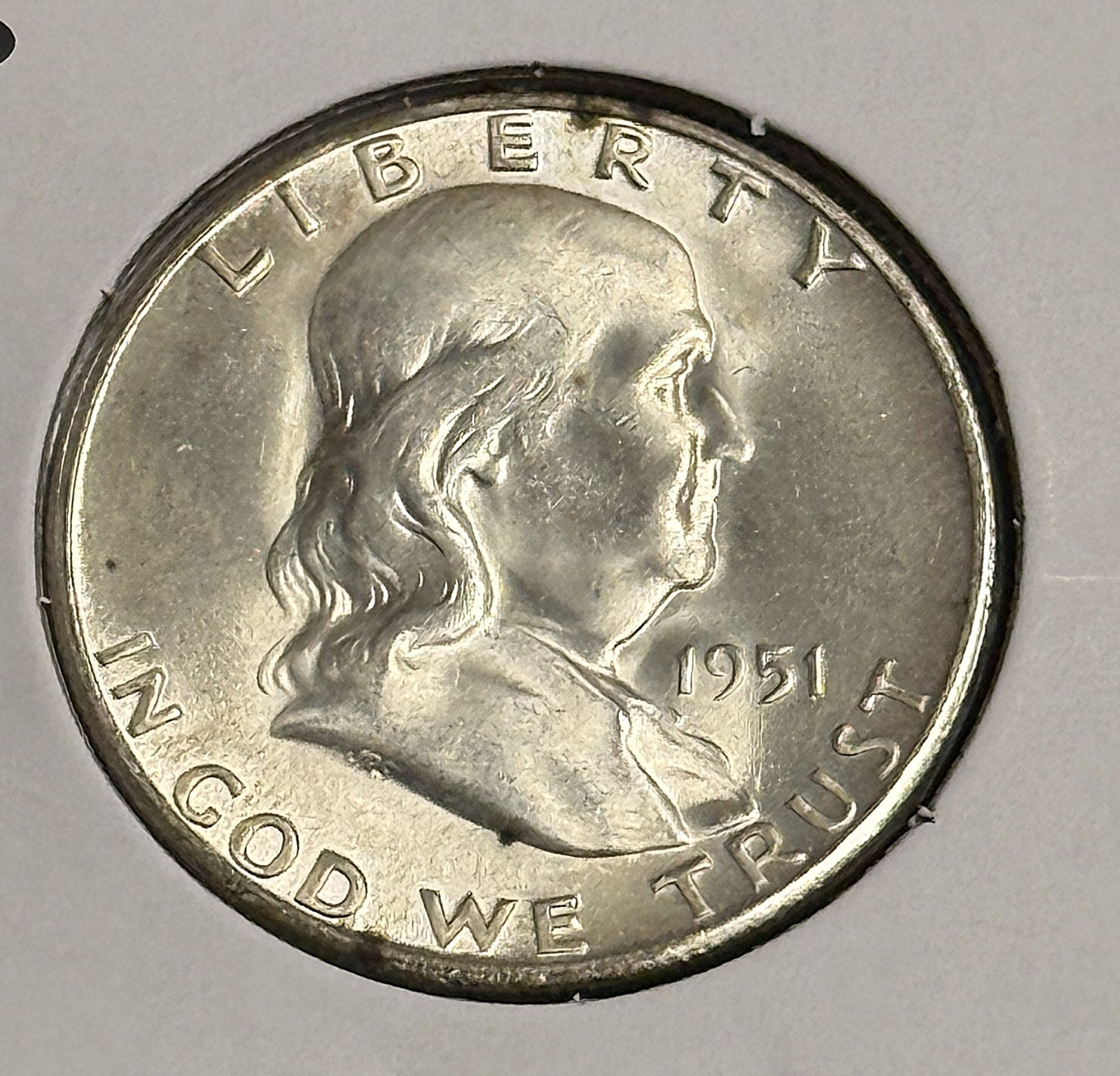 1951-S Franklin Half Dollar, Nice Unc, (21750)