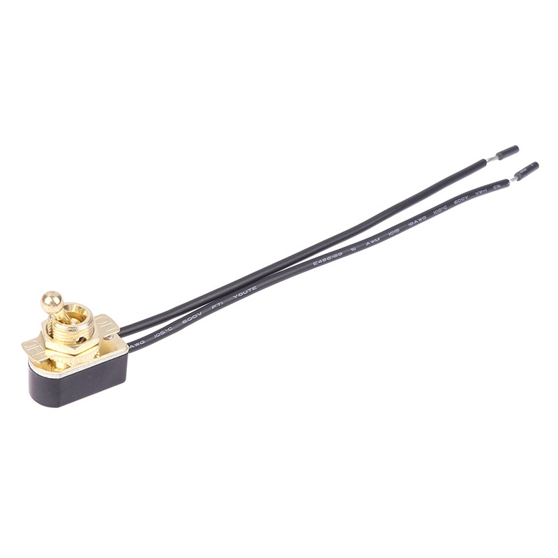 AC 250V 3A On/Off Prewired Standard Toggle Switch With Cable Contacts Switch