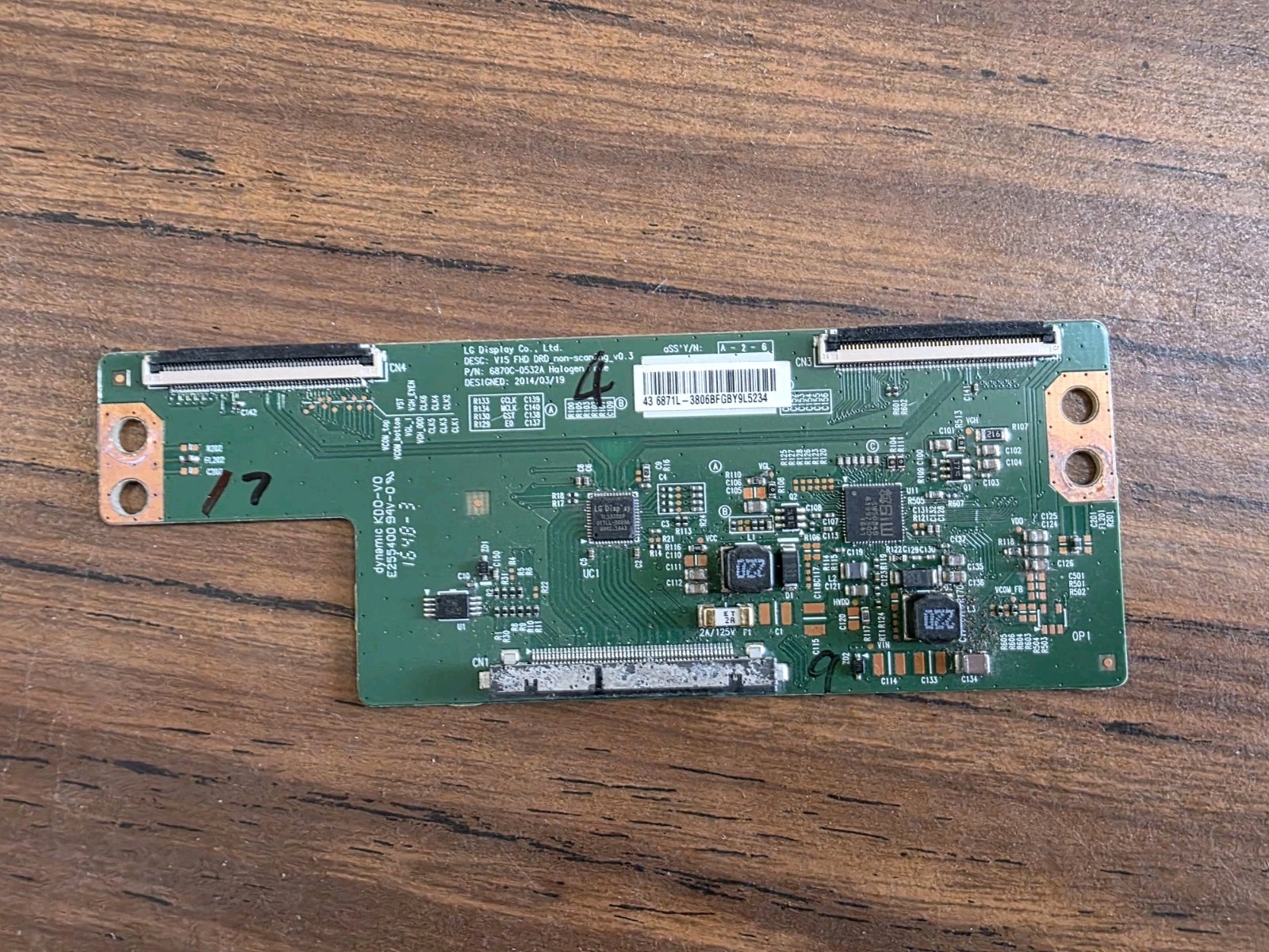 LG 43LH5000 6871L-3806B T-Con Board Vizio E43-C2 43MV314X/F7 43ME345V/F7 Tcon