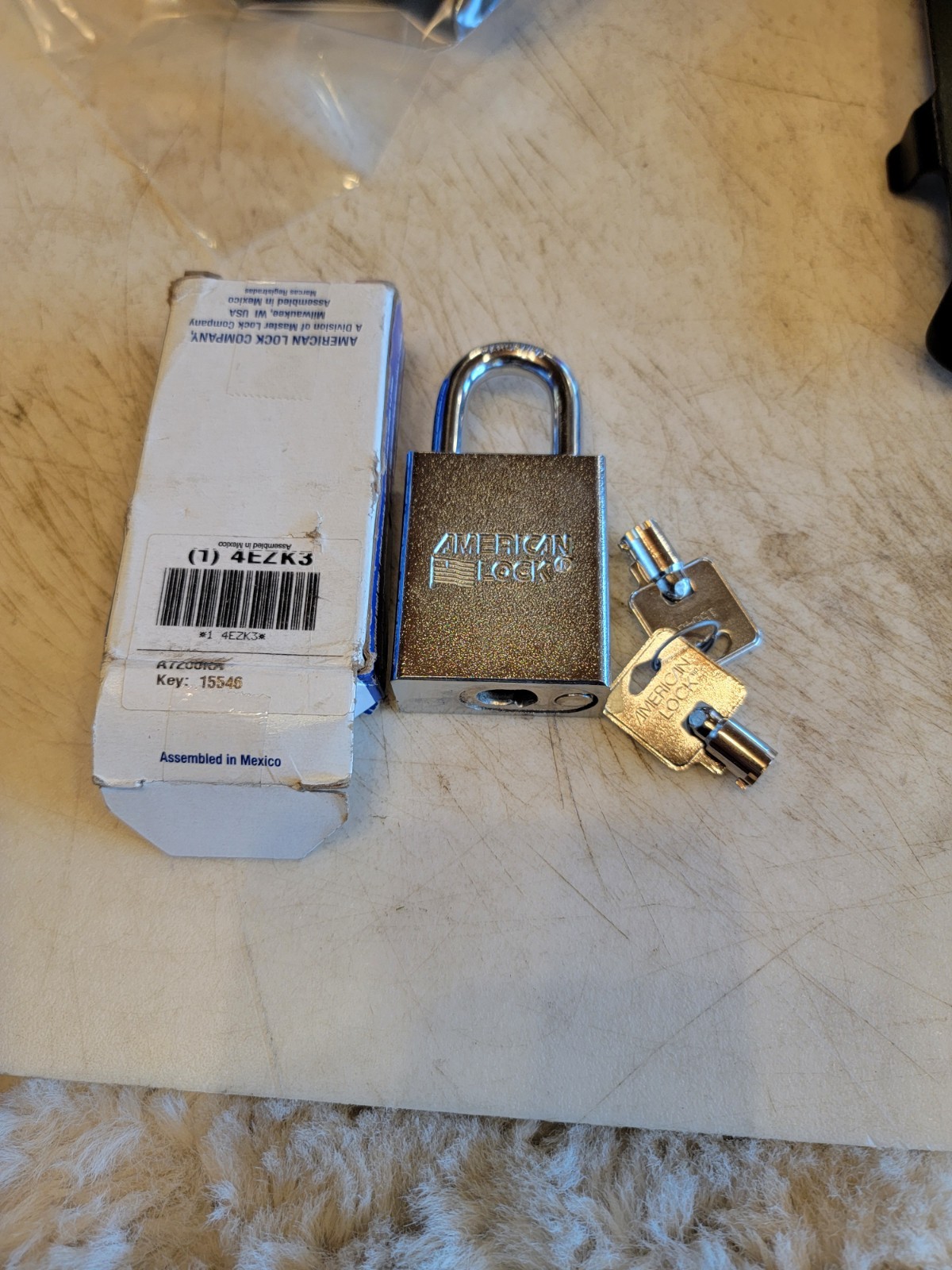 American Lock A7200 Padlock, Keyed Different, Standard Shackle, Rectangular