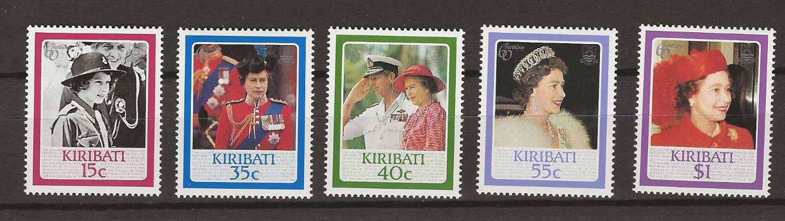 Kiribati 1986  Queen Elizabeth MNH  (q053)