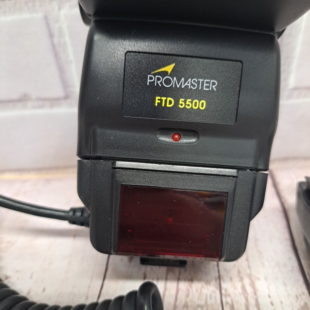 Promaster FTD 5500 Shoe Mount Camera Flash Tested Works