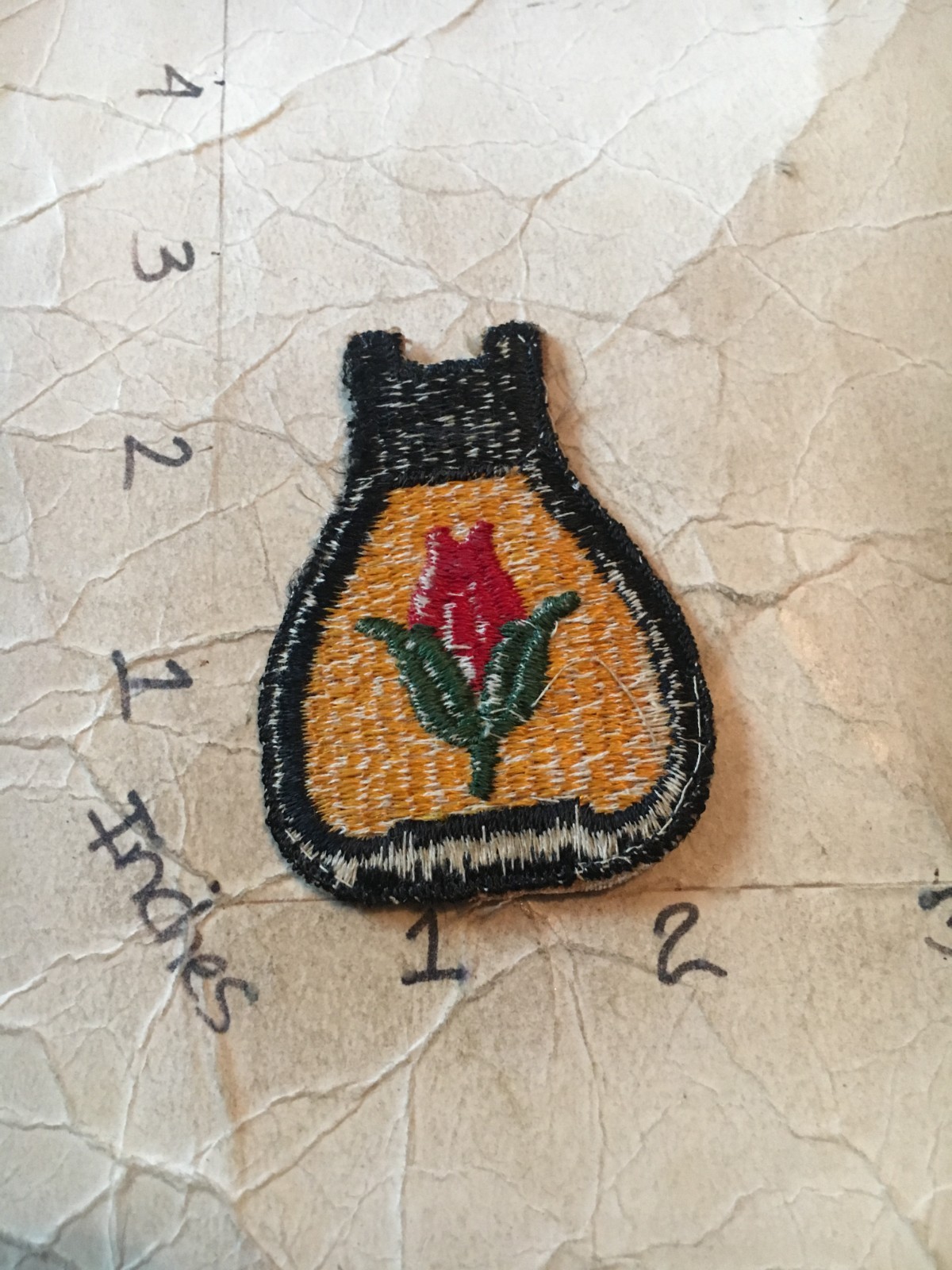 Vintage US Army 24th Cavalry Division c/e patch 9/22/25 no glow