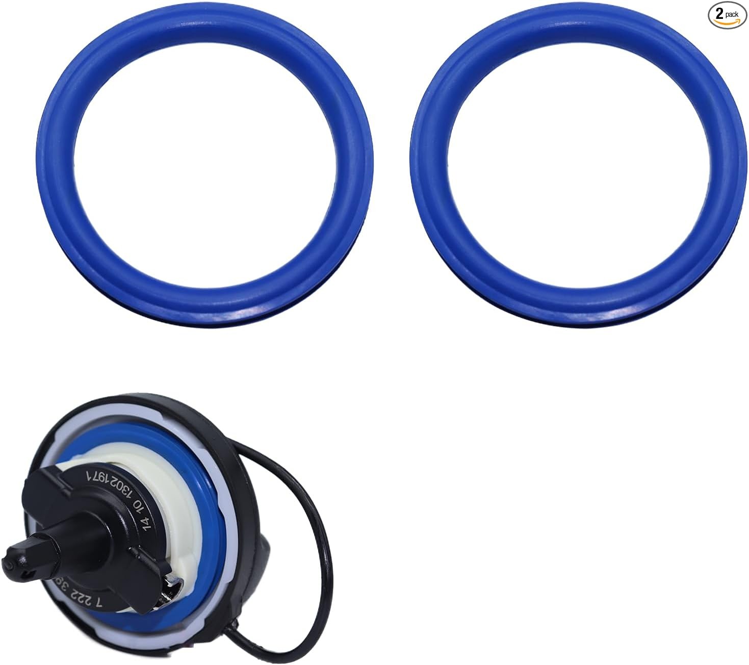 2pcs Tank Cap Seal Fuel Filler Gas Cap Repair O-ring Gasket
