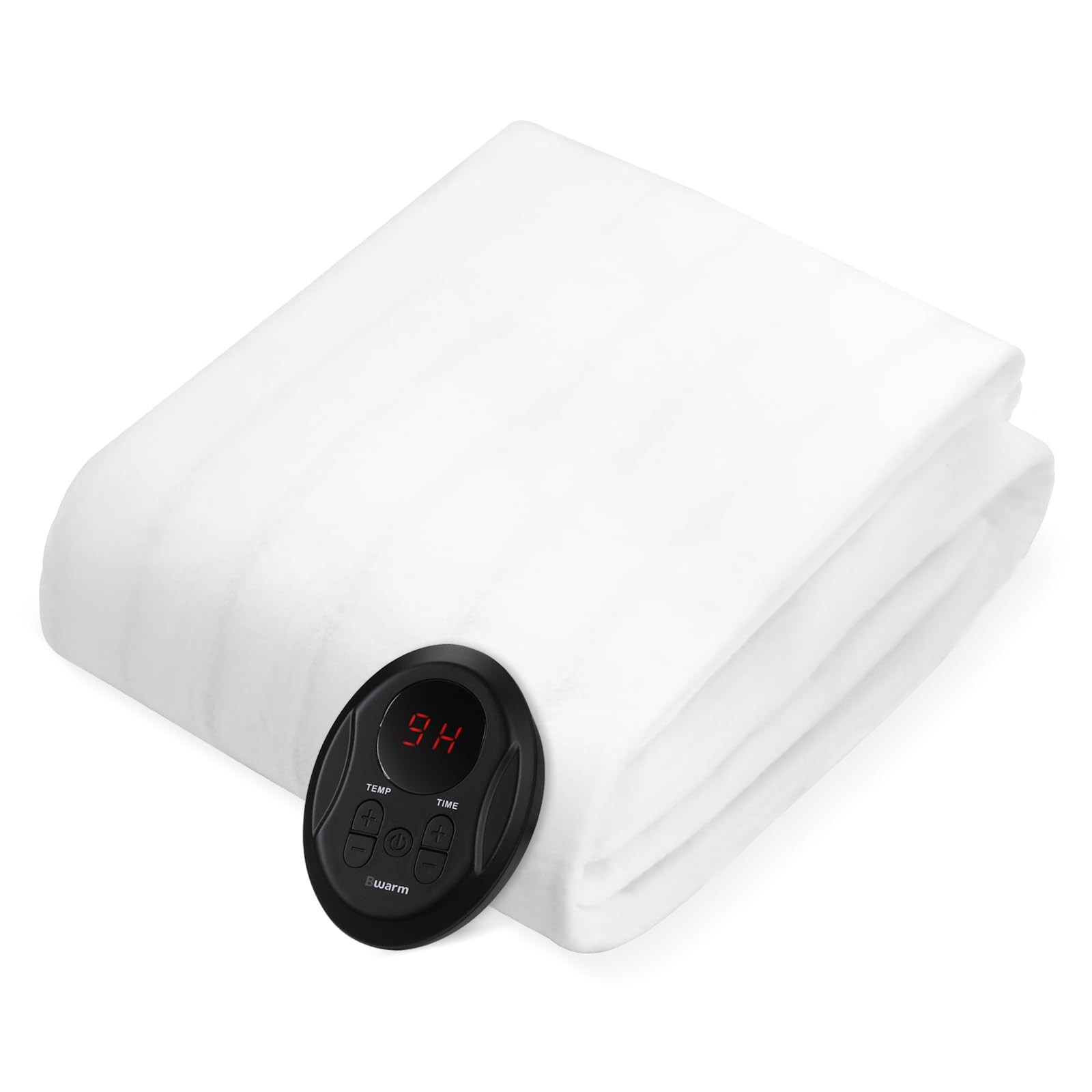 Bwarm Electric Heated Mattress Pad Mini Twin Size, 31" x Twin, White