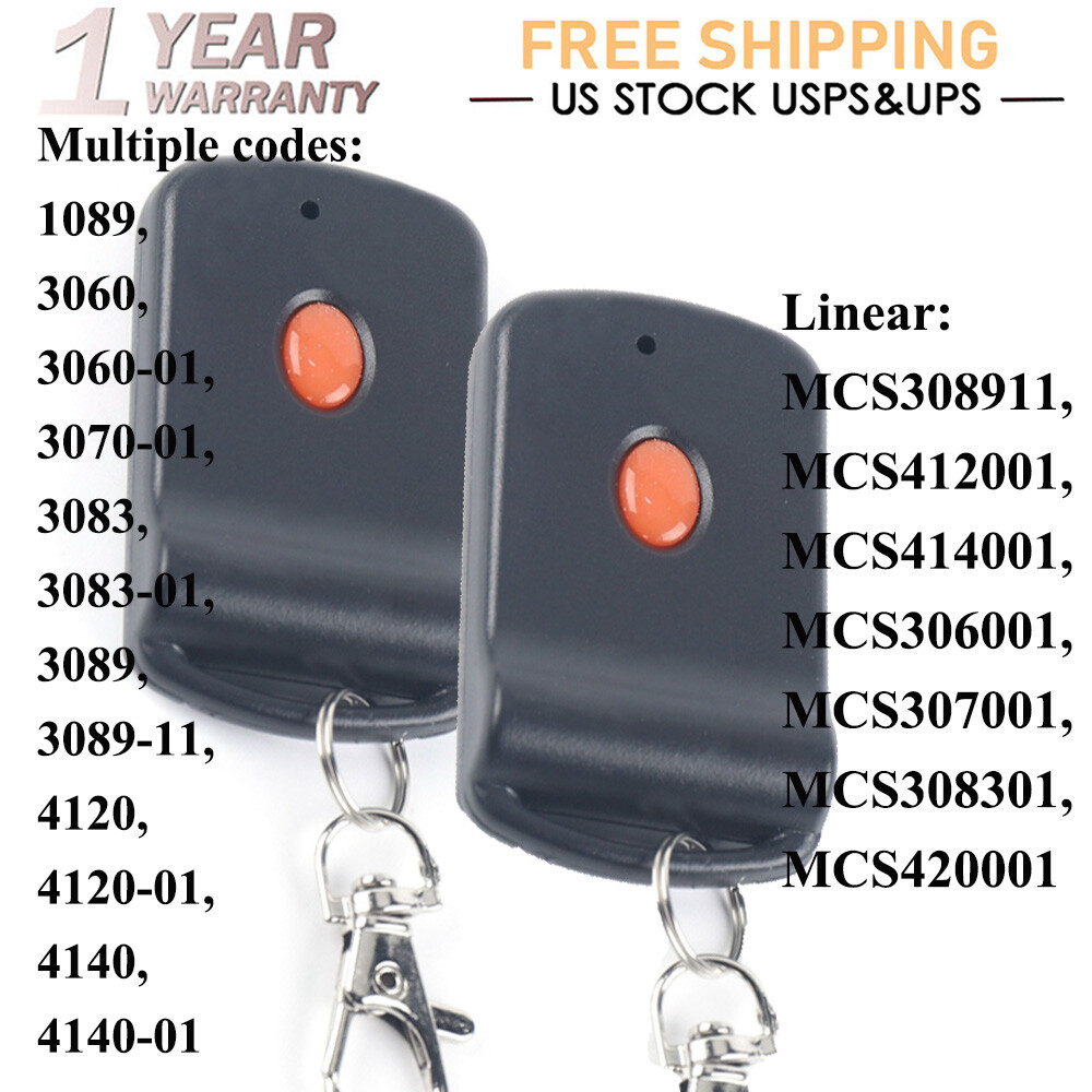 2PCS Multi Code for Linear 3089 Multicode Garage Remote 308911 Ef4 Xmulti-code