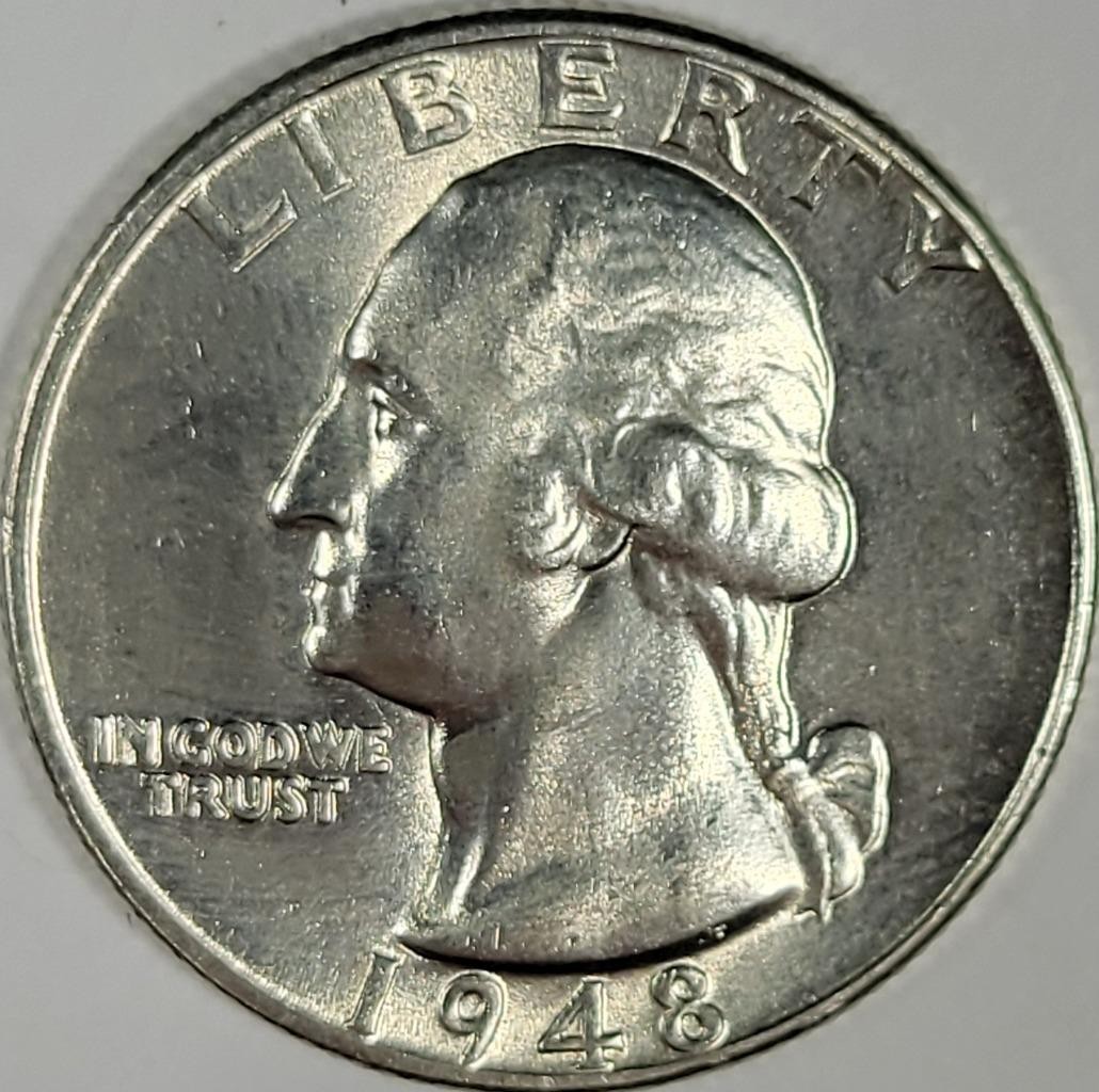 1948  Silver Washington Quarter - **CHBU **