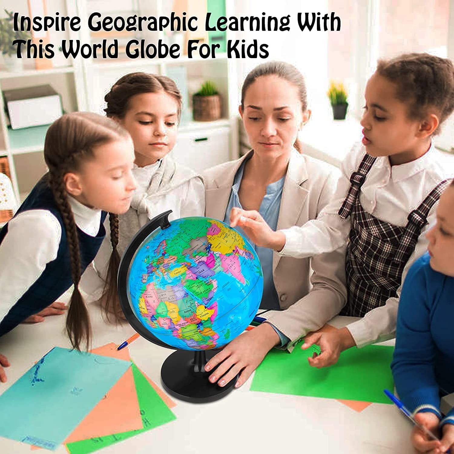 10'' World Globe for Kids Learning