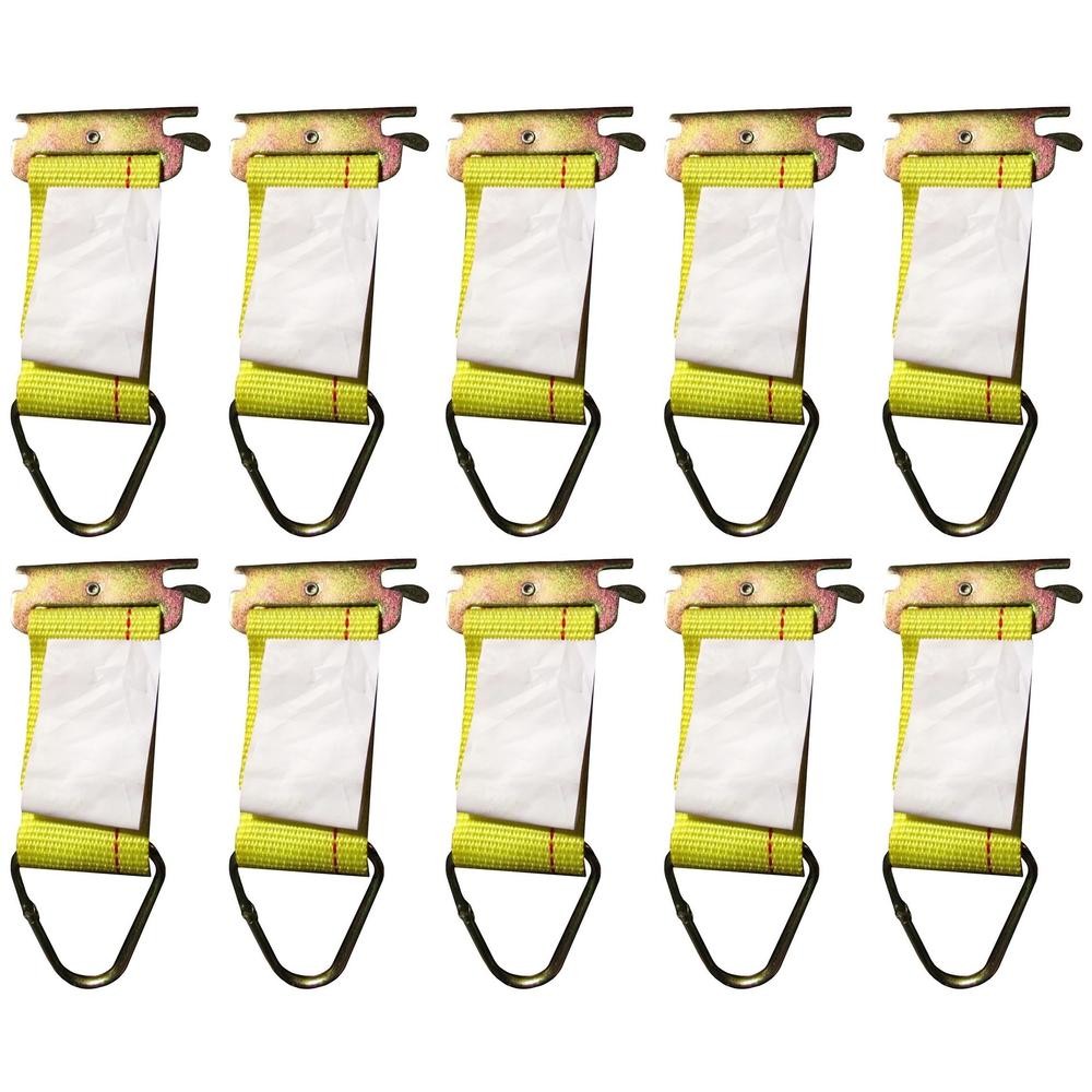 10pk Track Rope Tie-Offs, Removable Cargo Tie-Down Tieoffs