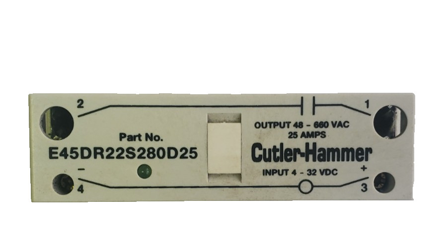 Cutler-Hammer E45DR22S280D25 SOLID STATE RELAY 4-32VDC INPUT/48-660VAC OUTPUT