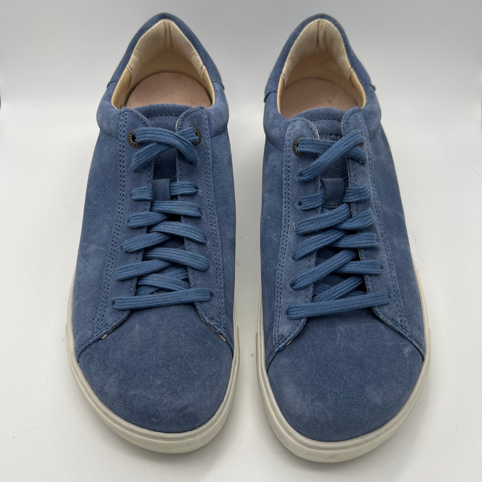 Birkenstock Women’s Size 39 8-8.5 Bend Low Suede Leather Shoes Elemental Blue