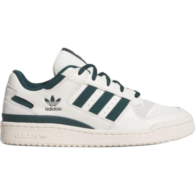 Adidas Originals FORUM Low top Skateboard Shoes Men's White Green - JQ0207