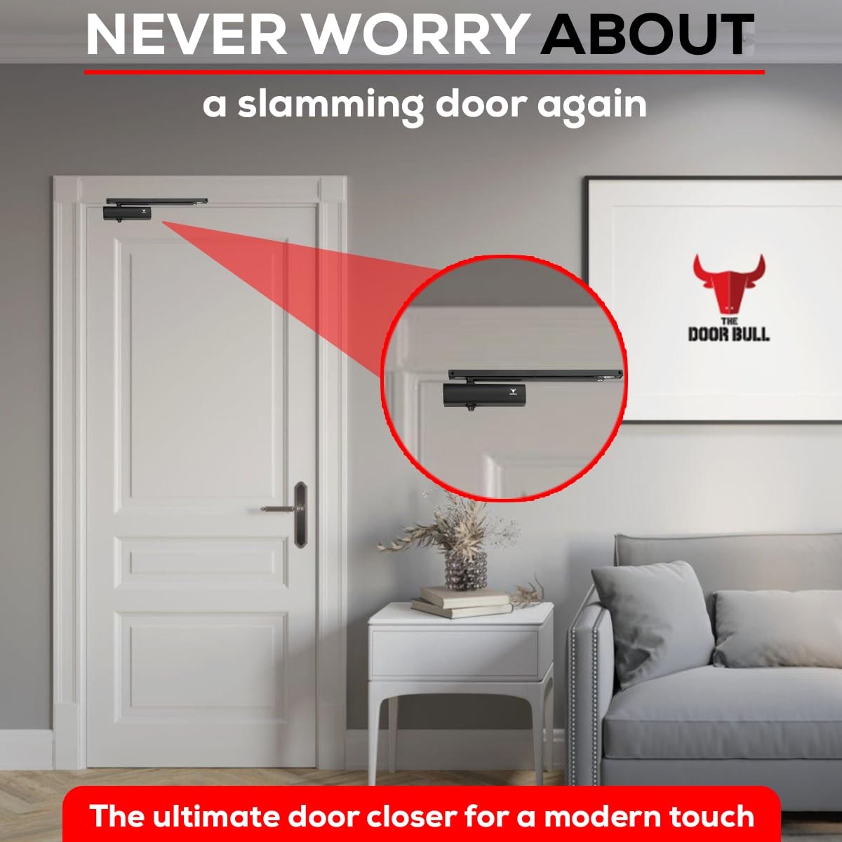 Automatic Adjustable Closers, Sexy and Solid Hydraulic Auto Door-Closer, Residen