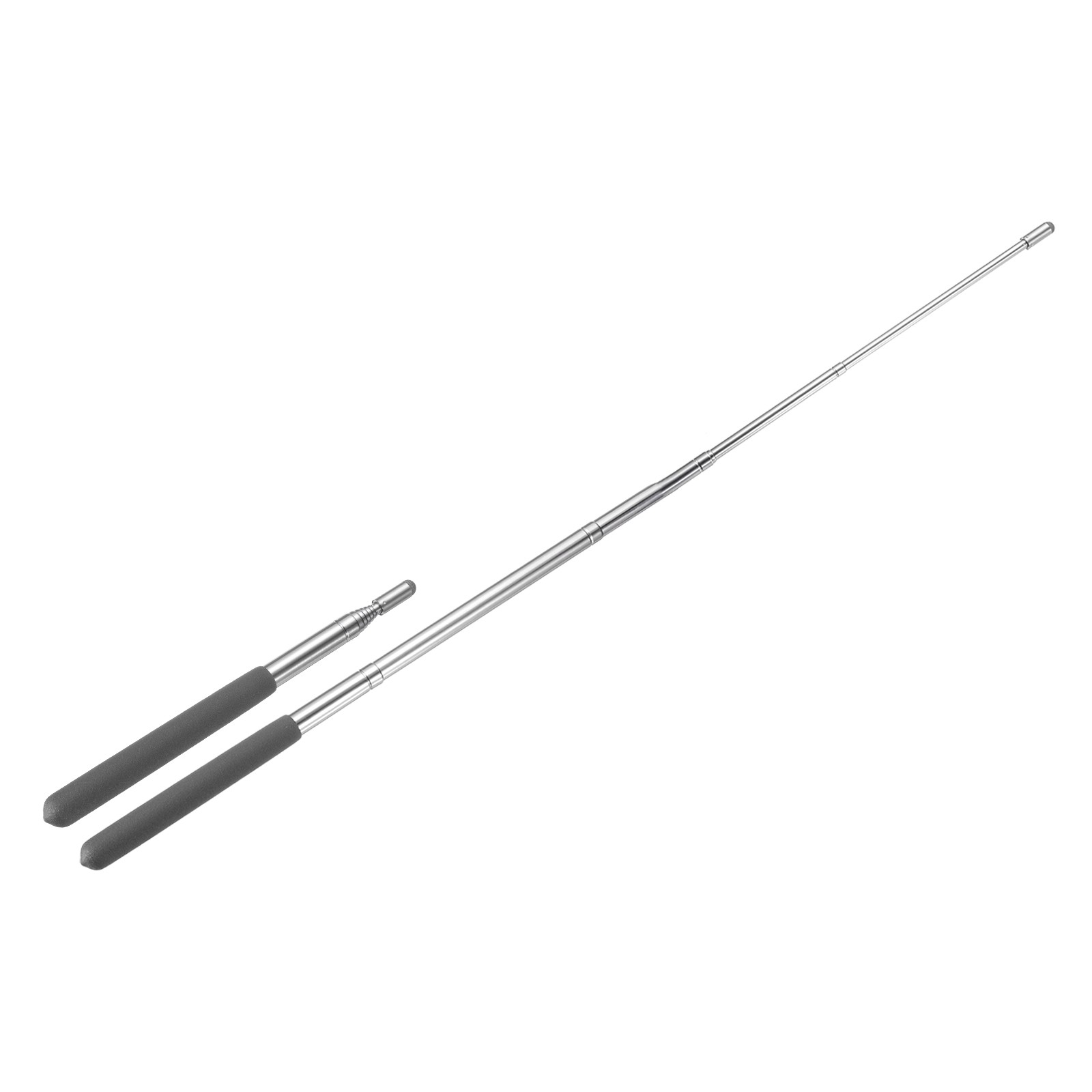 2pcs Telescopic Teachers Pointer Teaching Pointer 39 Inch, Black